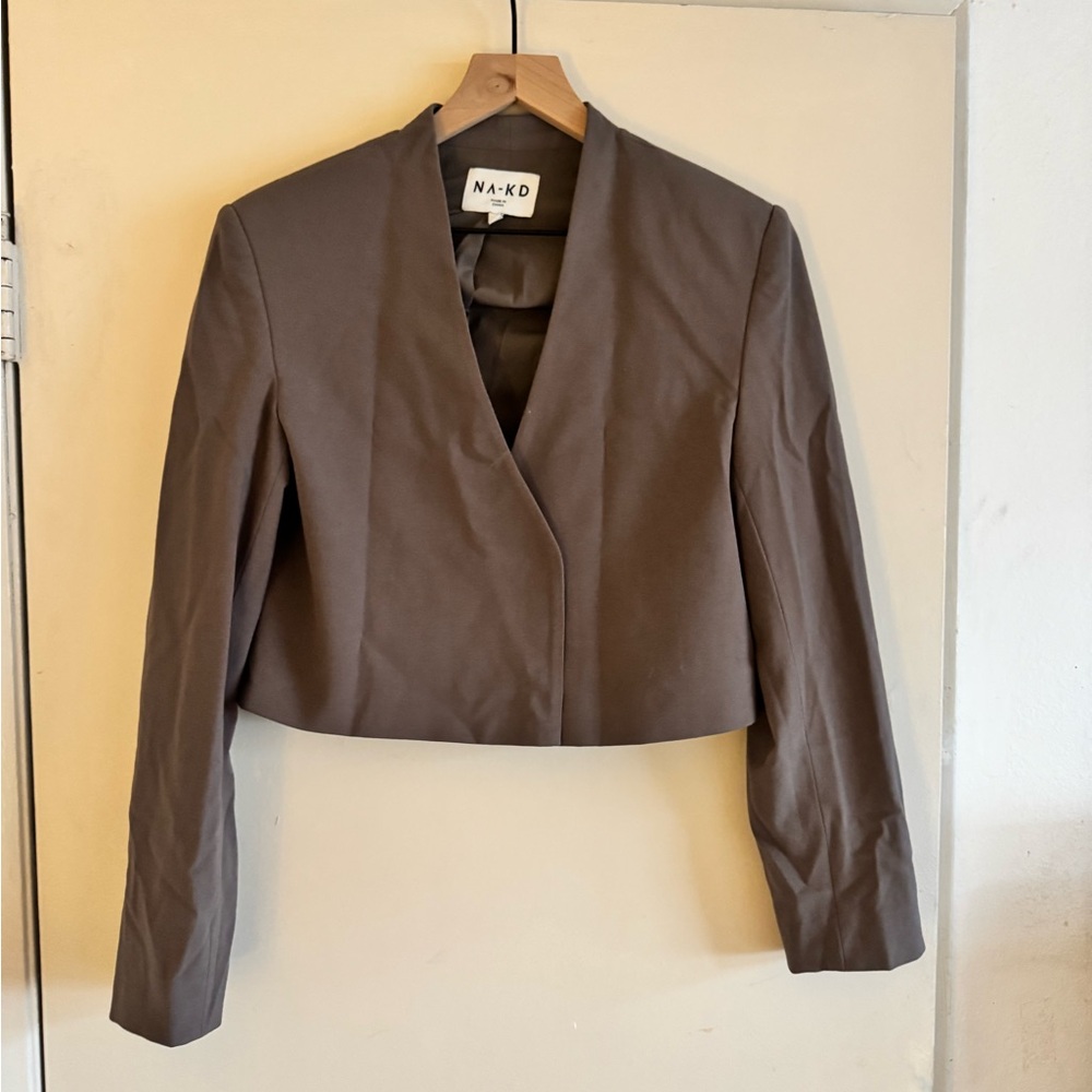 NA-KD Women's Gray Blazer